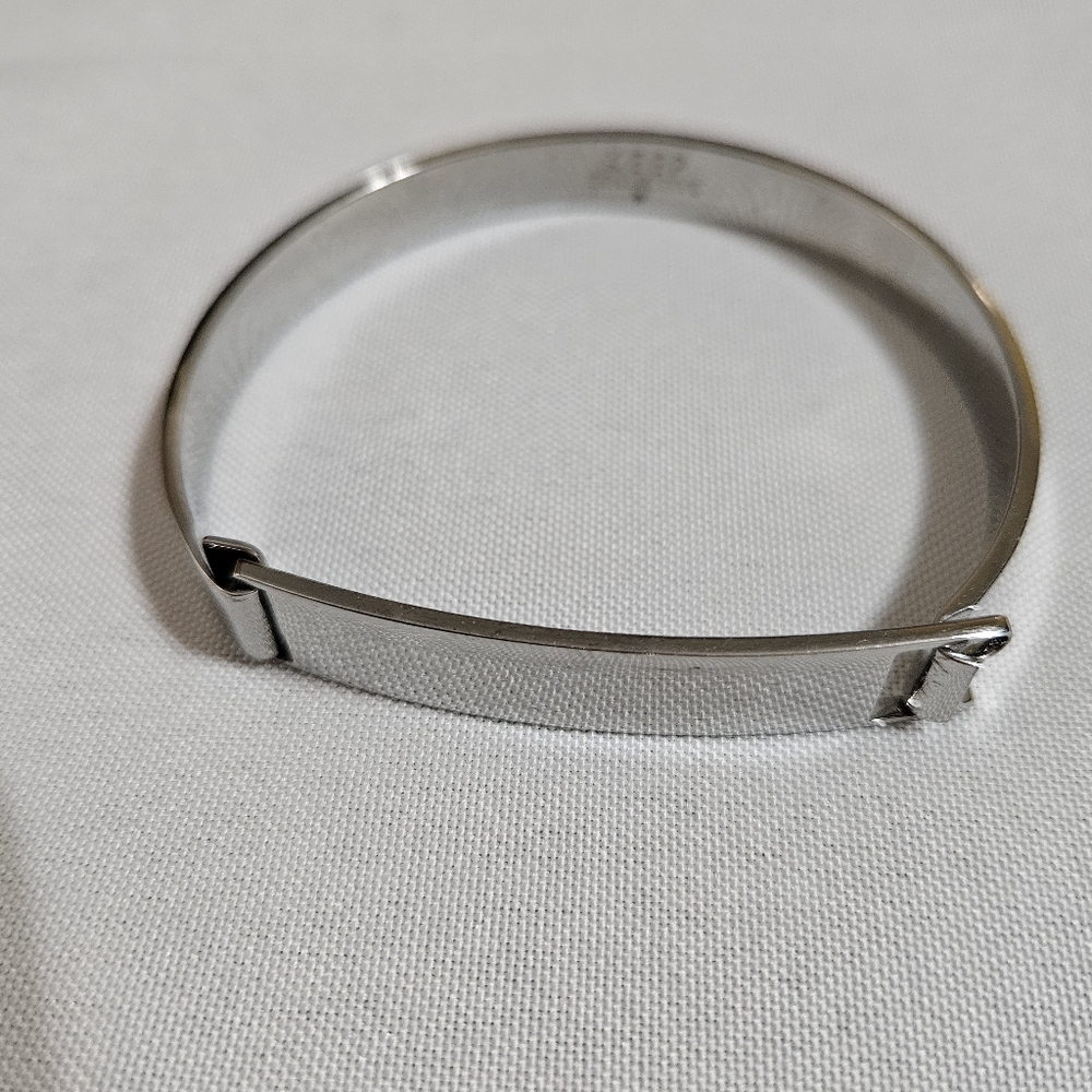 Keep Collective Silver Hinged Bracelet